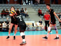 HOFMANSGil9DUMONTSebastien2THYSElias18  Volleyball : Belgique, Lettonie, CEV 2019 Golden League, 