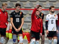 HOFMANSGil9DUMONTSebastien2THYSElias1811  Volleyball : Belgique, Lettonie, CEV 2019 Golden League, 